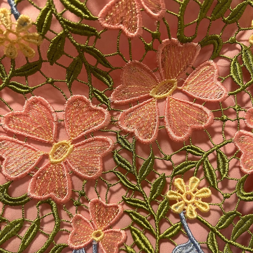 Boston Proper Floral lace jacket - Picture 2 of 3